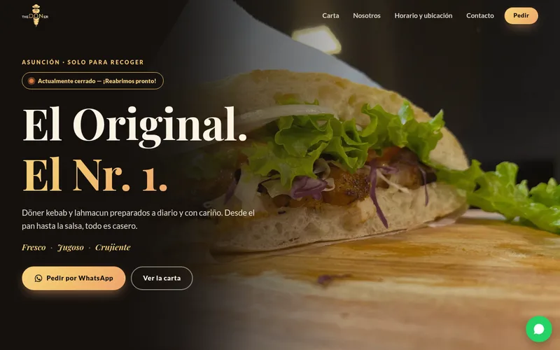 Screenshot thedoner-kebab.app