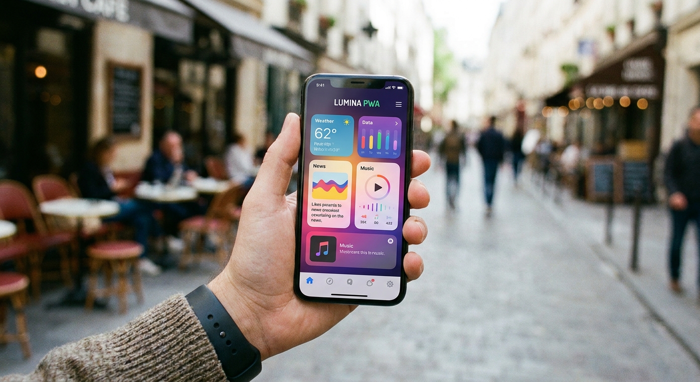 Mobile App auf Smartphone